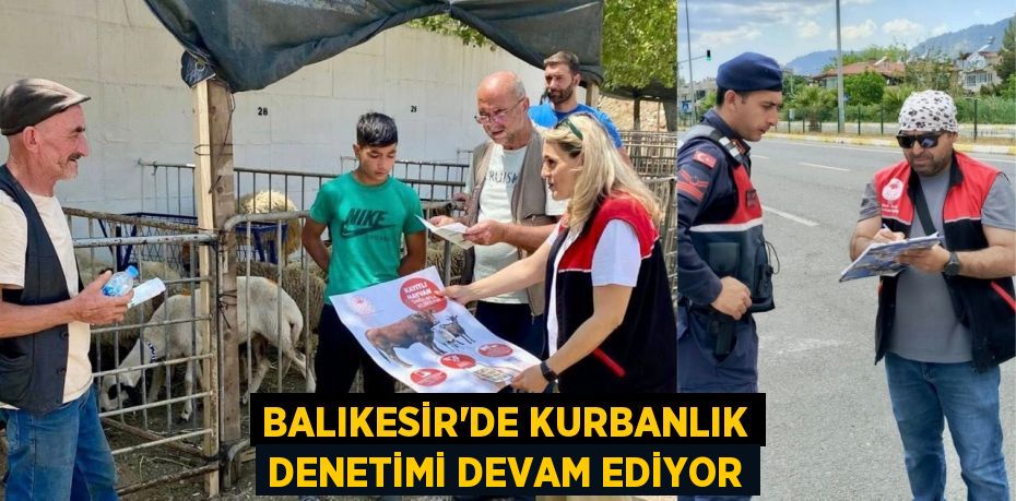 BALIKESİR’DE KURBANLIK DENETİMİ DEVAM EDİYOR