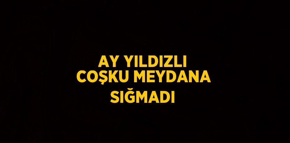 AY YILDIZLI COŞKU MEYDANA SIĞMADI