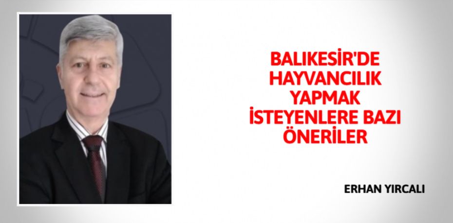 BALIKESİR'DE HAYVANCILIK YAPMAK İSTEYENLERE BAZI ÖNERİLER
