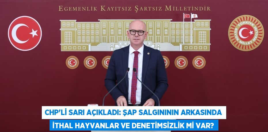 CHP'li Sarı Açıkladı: Şap Salgınının Arkasında İthal Hayvanlar ve Denetimsizlik mi Var?