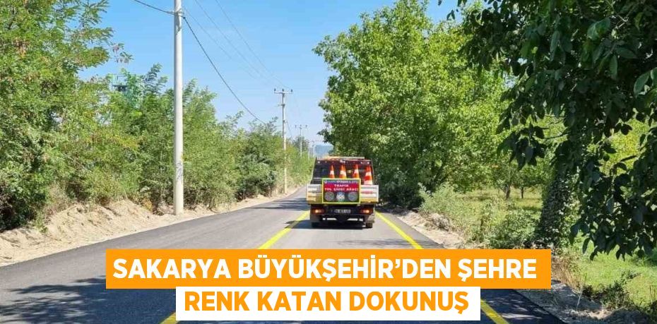 SAKARYA BÜYÜKŞEHİR’DEN ŞEHRE RENK KATAN DOKUNUŞ