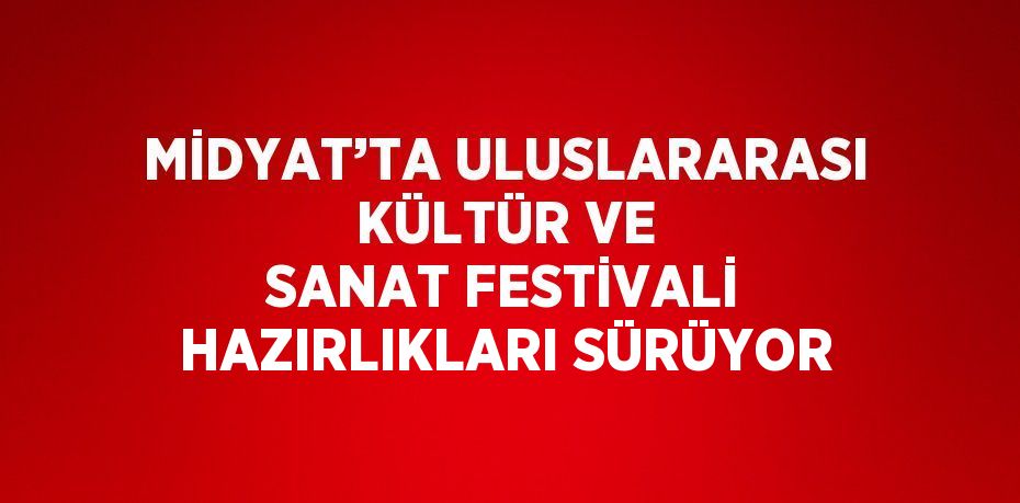 MİDYAT’TA ULUSLARARASI KÜLTÜR VE SANAT FESTİVALİ HAZIRLIKLARI SÜRÜYOR