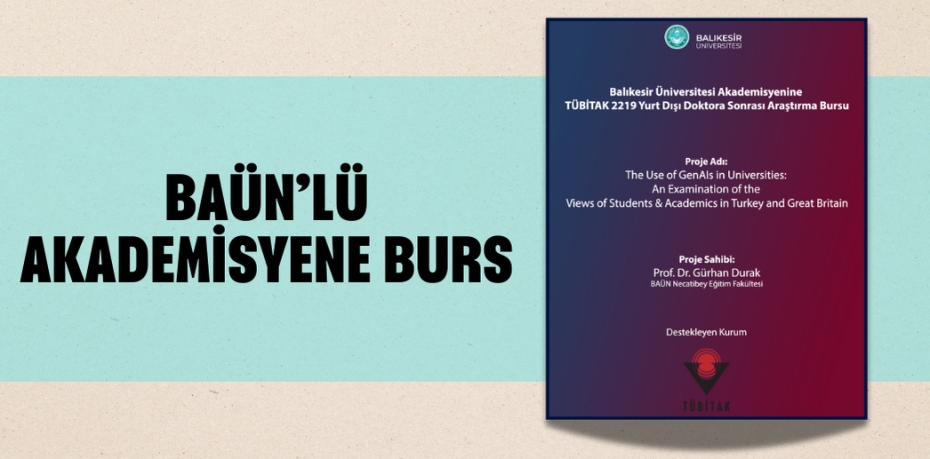 BAÜN’LÜ AKADEMİSYENE BURS