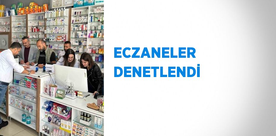 ECZANELER DENETLENDİ