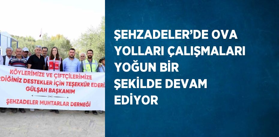 ŞEHZADELER’DE OVA YOLLARI ÇALIŞMALARI YOĞUN BİR ŞEKİLDE DEVAM EDİYOR