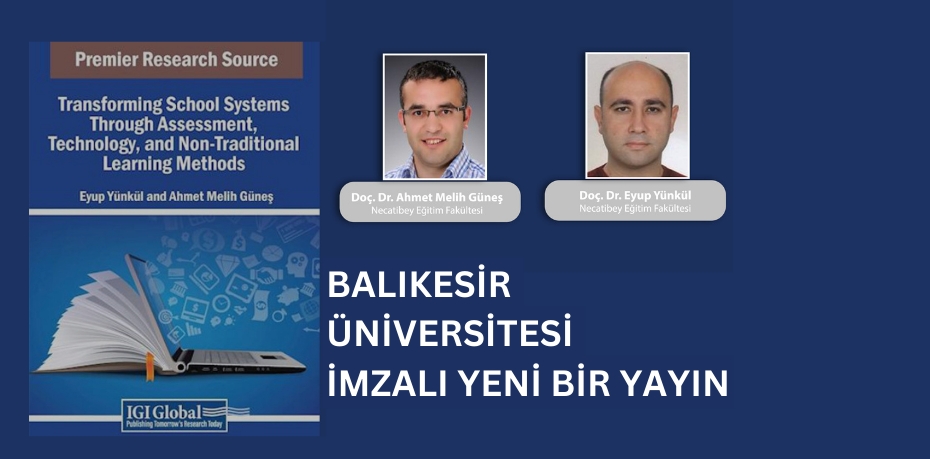 BALIKESİR ÜNİVERSİTESİ İMZALI YENİ BİR YAYIN