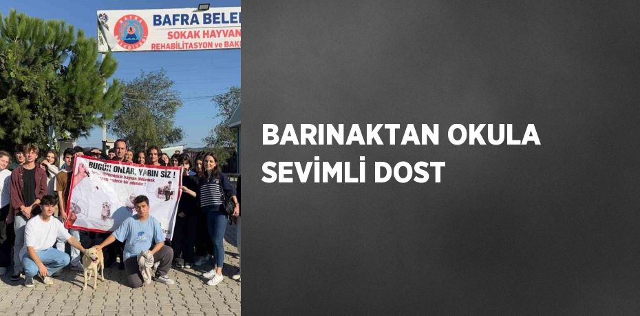 BARINAKTAN OKULA SEVİMLİ DOST