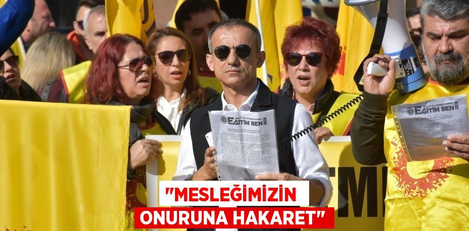 "MESLEĞİMİZİN  ONURUNA HAKARET"