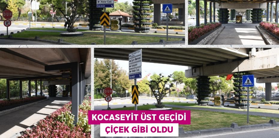 KOCASEYİT ÜST GEÇİDİ  ÇİÇEK GİBİ OLDU