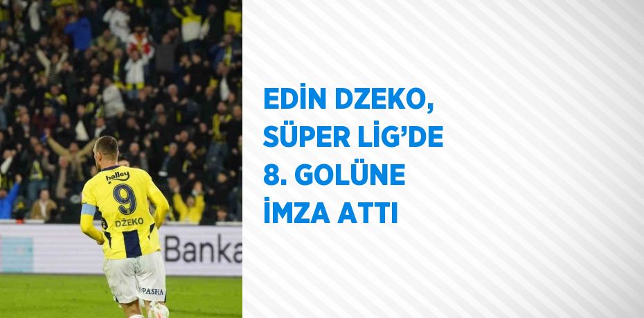 EDİN DZEKO, SÜPER LİG’DE 8. GOLÜNE İMZA ATTI