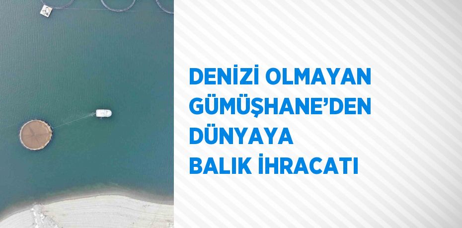 DENİZİ OLMAYAN GÜMÜŞHANE’DEN DÜNYAYA BALIK İHRACATI