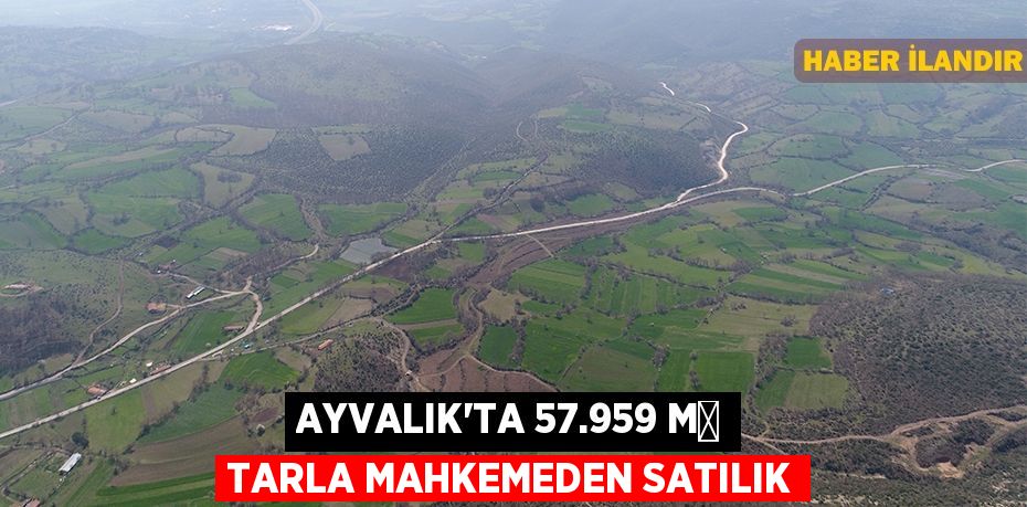 Ayvalık'ta 57.959 m² tarla mahkemeden satılık