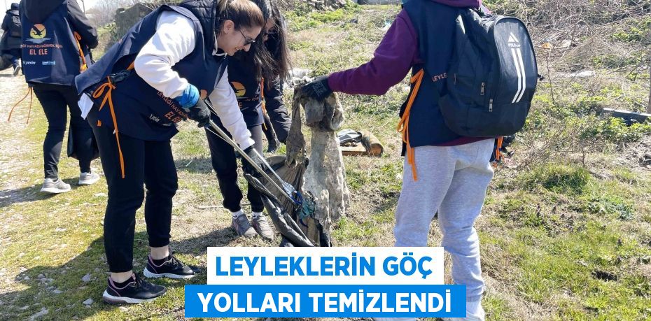 LEYLEKLERİN GÖÇ  YOLLARI TEMİZLENDİ