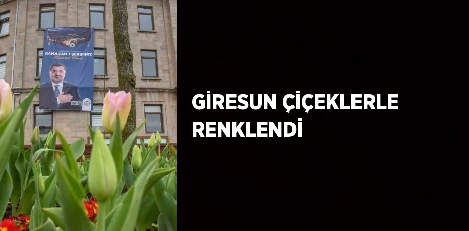 GİRESUN ÇİÇEKLERLE RENKLENDİ