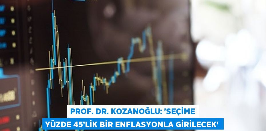 PROF. DR. KOZANOĞLU: 'SEÇİME YÜZDE 45’LİK BİR ENFLASYONLA GİRİLECEK'