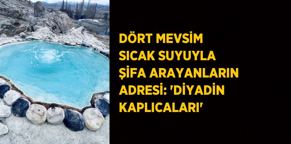 DÖRT MEVSİM SICAK SUYUYLA ŞİFA ARAYANLARIN ADRESİ: 'DİYADİN KAPLICALARI'