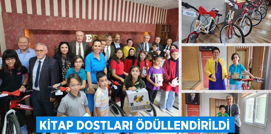 KİTAP DOSTLARI ÖDÜLLENDİRİLDİ