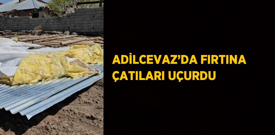 ADİLCEVAZ’DA FIRTINA ÇATILARI UÇURDU