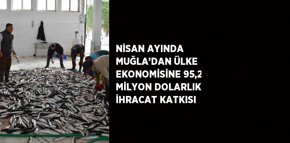 NİSAN AYINDA MUĞLA’DAN ÜLKE EKONOMİSİNE 95,2 MİLYON DOLARLIK İHRACAT KATKISI
