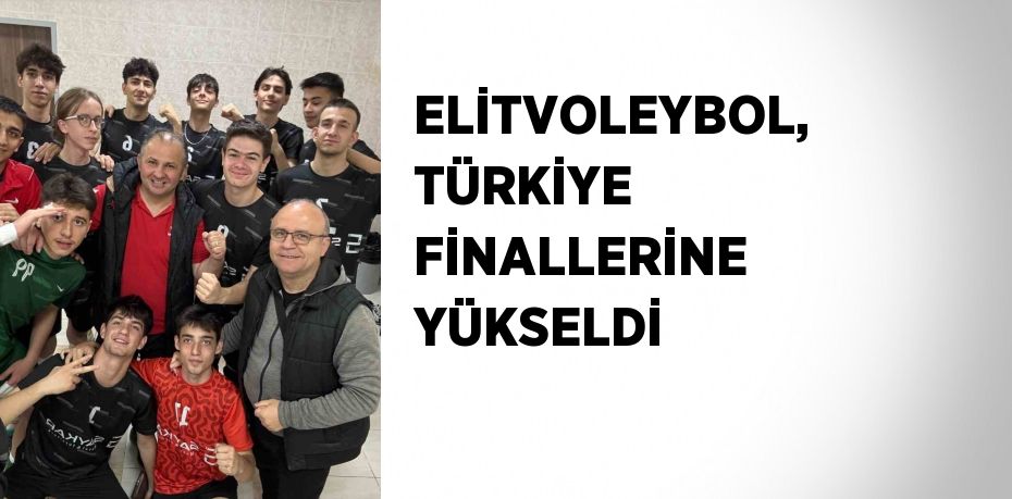 ELİTVOLEYBOL, TÜRKİYE FİNALLERİNE YÜKSELDİ