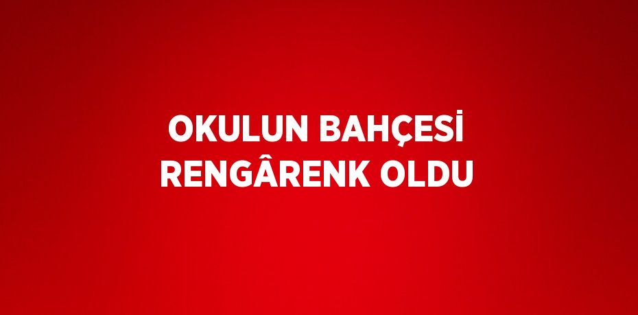 OKULUN BAHÇESİ RENGÂRENK OLDU