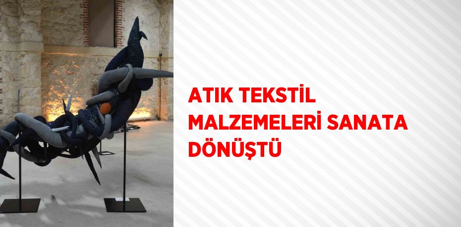 ATIK TEKSTİL MALZEMELERİ SANATA DÖNÜŞTÜ