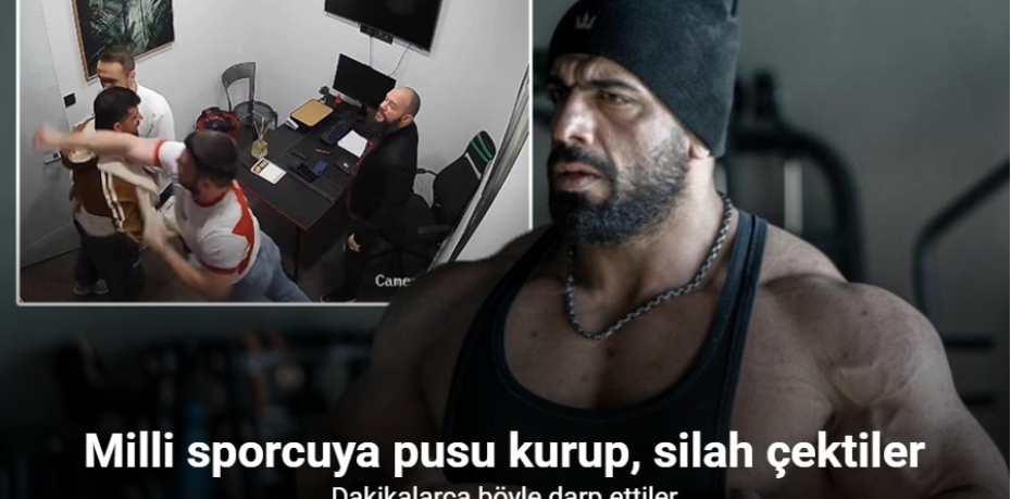 MİLLİ SPORCUYA PUSU KURUP, SİLAH ÇEKTİLER...DAKİKALARCA BÖYLE DARP ETTİLER