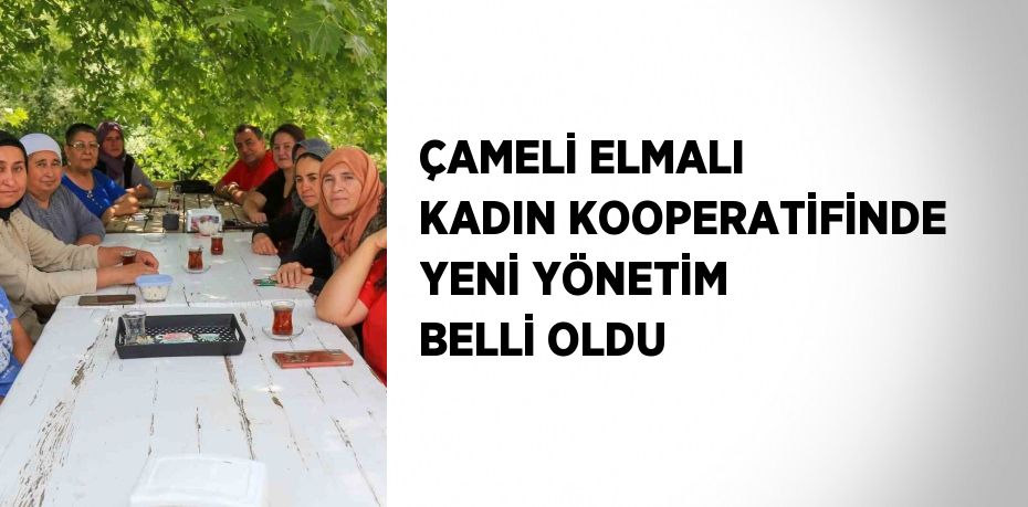 ÇAMELİ ELMALI KADIN KOOPERATİFİNDE YENİ YÖNETİM BELLİ OLDU