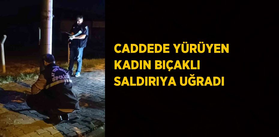 CADDEDE YÜRÜYEN KADIN BIÇAKLI SALDIRIYA UĞRADI