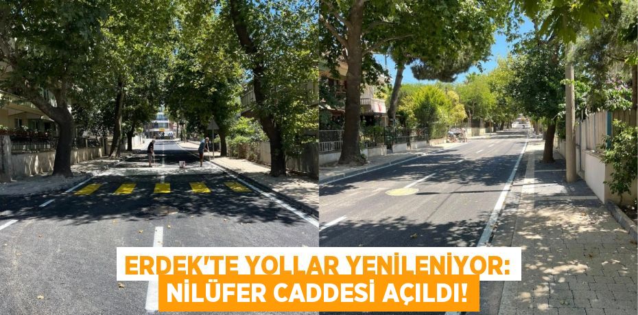 Erdek'te Yollar Yenileniyor: Nilüfer Caddesi Açıldı!