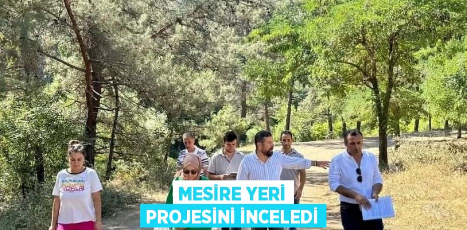 MESİRE YERİ PROJESİNİ İNCELEDİ