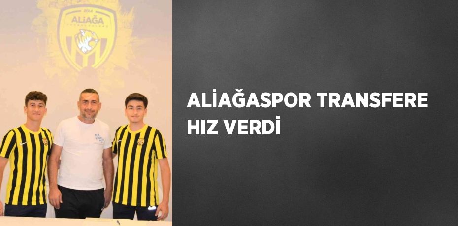 ALİAĞASPOR TRANSFERE HIZ VERDİ