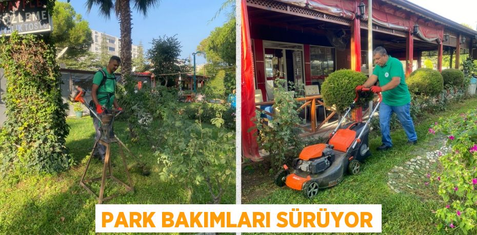 PARK BAKIMLARI SÜRÜYOR