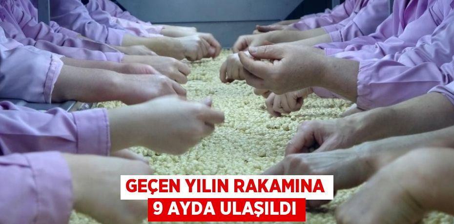 GEÇEN YILIN RAKAMINA 9 AYDA ULAŞILDI