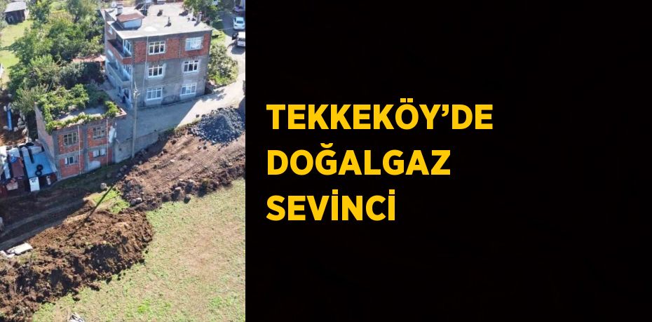 TEKKEKÖY’DE DOĞALGAZ SEVİNCİ