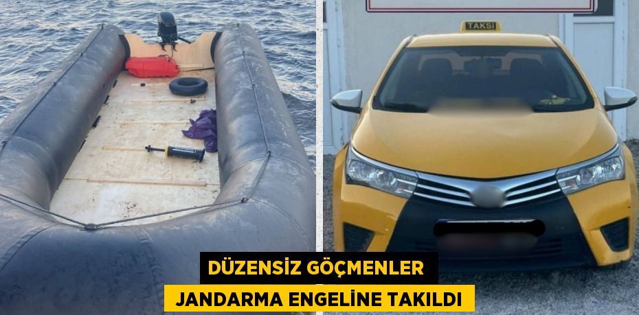 DÜZENSİZ GÖÇMENLER   JANDARMA ENGELİNE TAKILDI