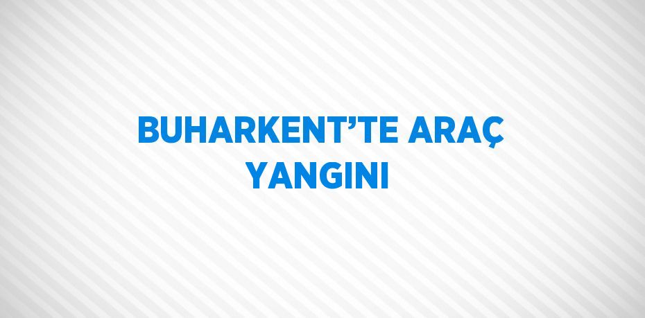 BUHARKENT’TE ARAÇ YANGINI