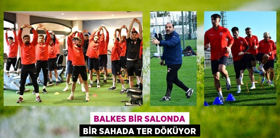 BALKES BİR SALONDA BİR SAHADA TER DÖKÜYOR