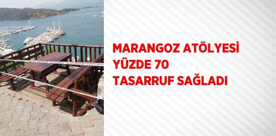 MARANGOZ ATÖLYESİ YÜZDE 70 TASARRUF SAĞLADI