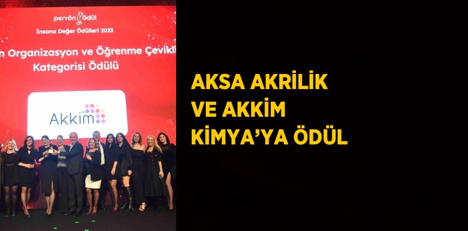 AKSA AKRİLİK VE AKKİM KİMYA’YA ÖDÜL