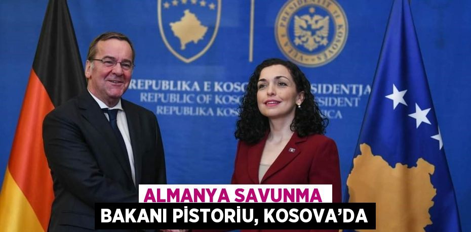 ALMANYA SAVUNMA BAKANI PİSTORİU, KOSOVA’DA