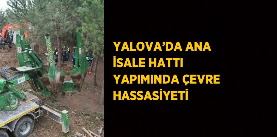 YALOVA’DA ANA İSALE HATTI YAPIMINDA ÇEVRE HASSASİYETİ