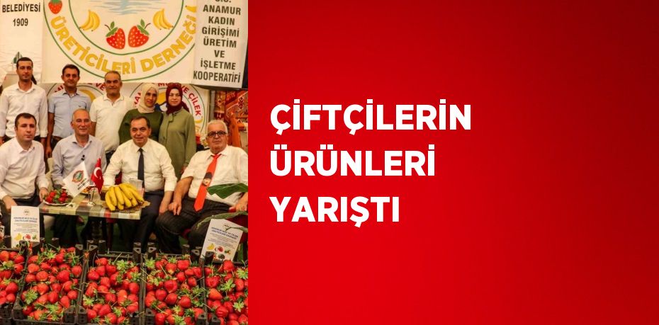 ÇİFTÇİLERİN ÜRÜNLERİ YARIŞTI