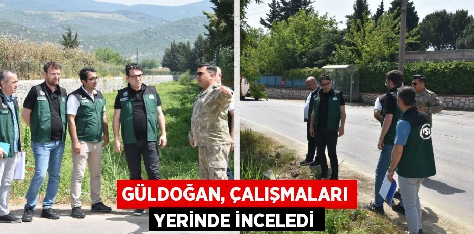 GÜLDOĞAN, ÇALIŞMALARI YERİNDE İNCELEDİ