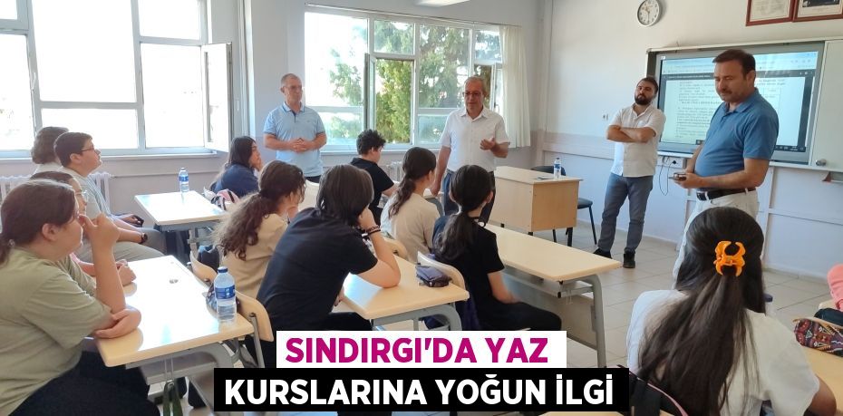 Sındırgı’da Yaz Kurslarına Yoğun İlgi