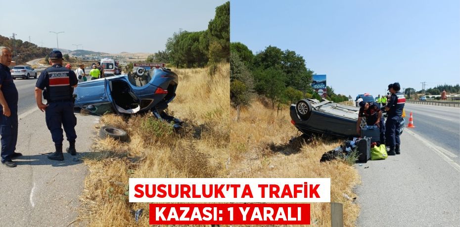 Susurluk’ta trafik kazası: 1 yaralı