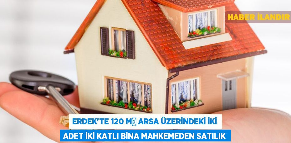 Erdek'te 120 m² arsa üzerindeki iki adet iki katlı bina mahkemeden satılık