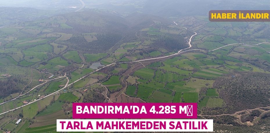 Bandırma'da 4.285 m² tarla mahkemeden satılık