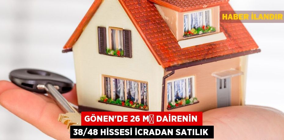 Gönen'de 26 m² dairenin 38/48 hissesi icradan satılık