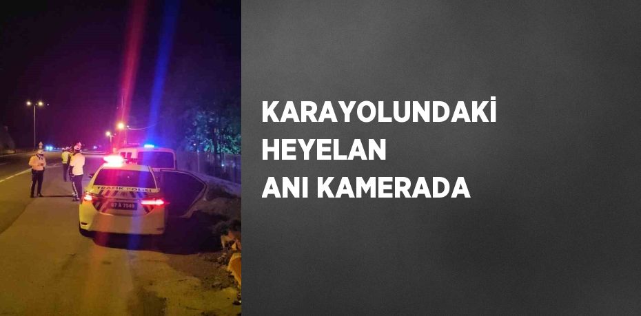 KARAYOLUNDAKİ HEYELAN ANI KAMERADA